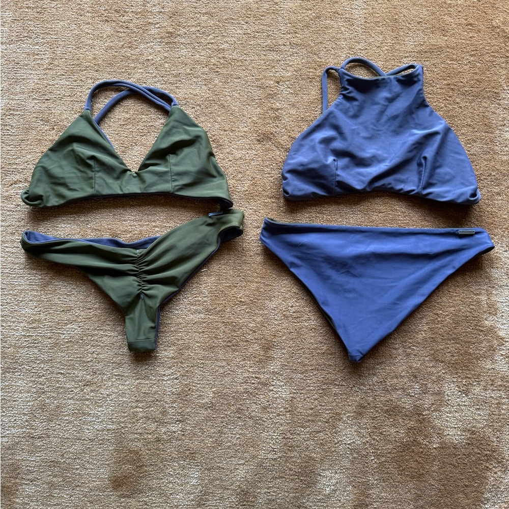Roy Swim Custom Reversible Bikini Sets 4 pc. Sz. Medium